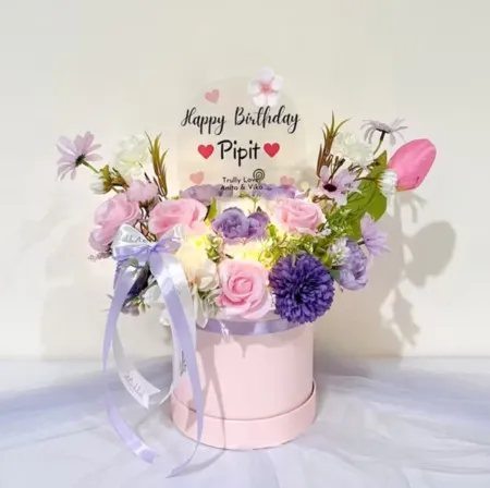 Bloom Box Akrilik Ucapan Ulang Tahun Kolaka